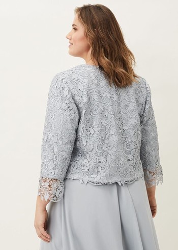 Phase Eight Luisa Lace Occasion Jackets White Canada | LGNCOX-204